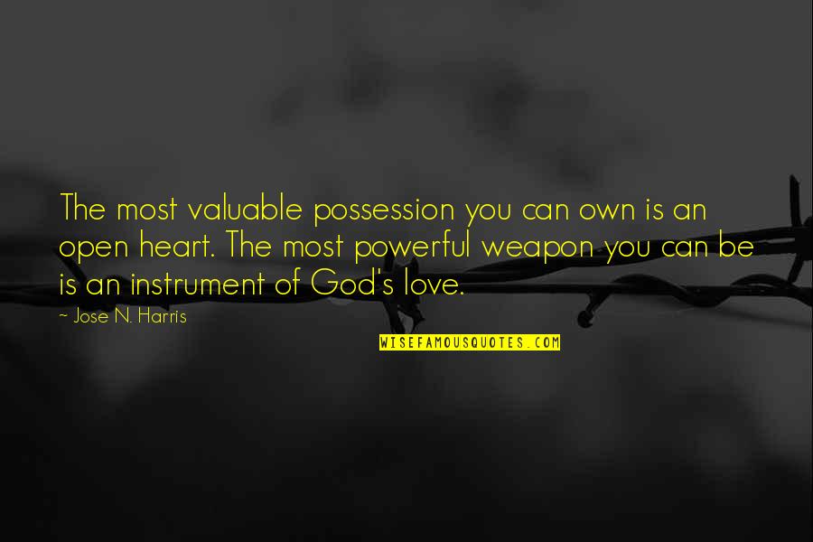 You Are Valuable To God Quotes By Jose N. Harris: The most valuable possession you can own is You Are Valuable To God Quotes By Jose N. Harris: The most valuable possession you can own is
