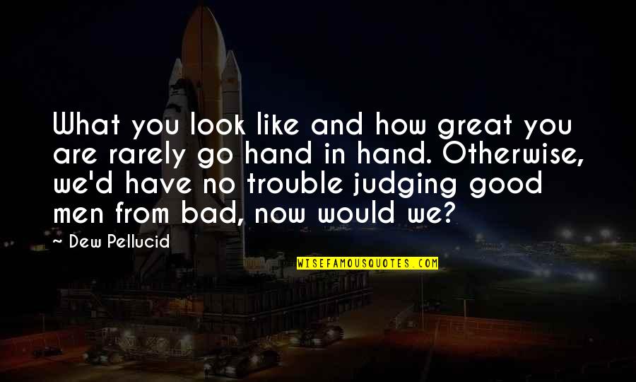 You Are What You Are Quotes By Dew Pellucid: What you look like and how great you