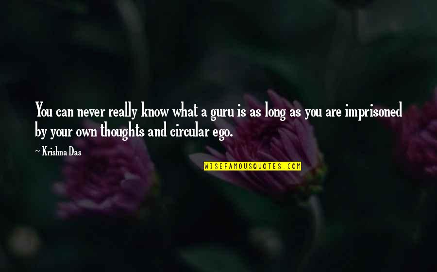 You Are Your Thoughts Quotes By Krishna Das: You can never really know what a guru