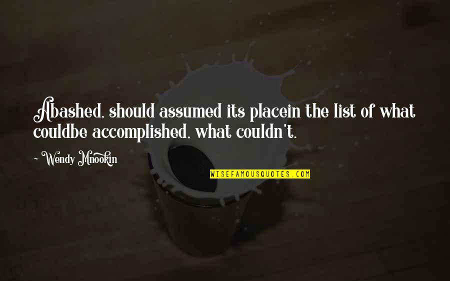 You Better Treat Me Right Quotes By Wendy Mnookin: Abashed, should assumed its placein the list of You Better Treat Me Right Quotes By Wendy Mnookin: Abashed, should assumed its placein the list of