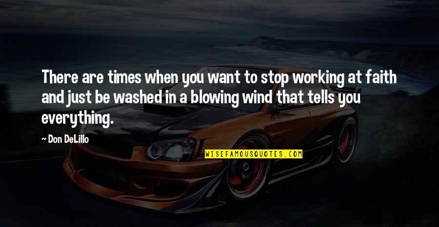 You Can Make Someone Change Quotes By Don DeLillo: There are times when you want to stop