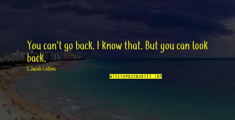 You Can't Go Back Quotes By Jacob Collins: You can't go back. I know that. But