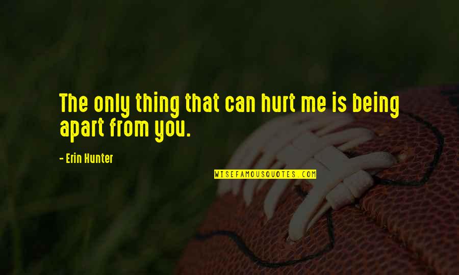You Can't Hurt Me Quotes By Erin Hunter: The only thing that can hurt me is