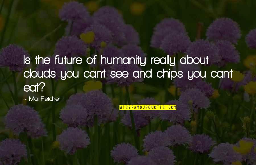 You Can't See The Future Quotes By Mal Fletcher: Is the future of humanity really about clouds