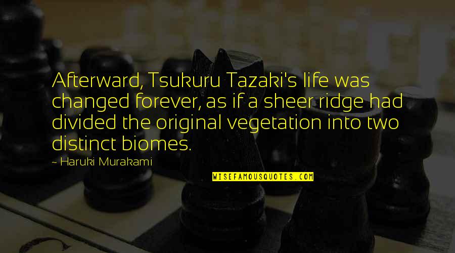 You Changed My Life Forever Quotes By Haruki Murakami: Afterward, Tsukuru Tazaki's life was changed forever, as