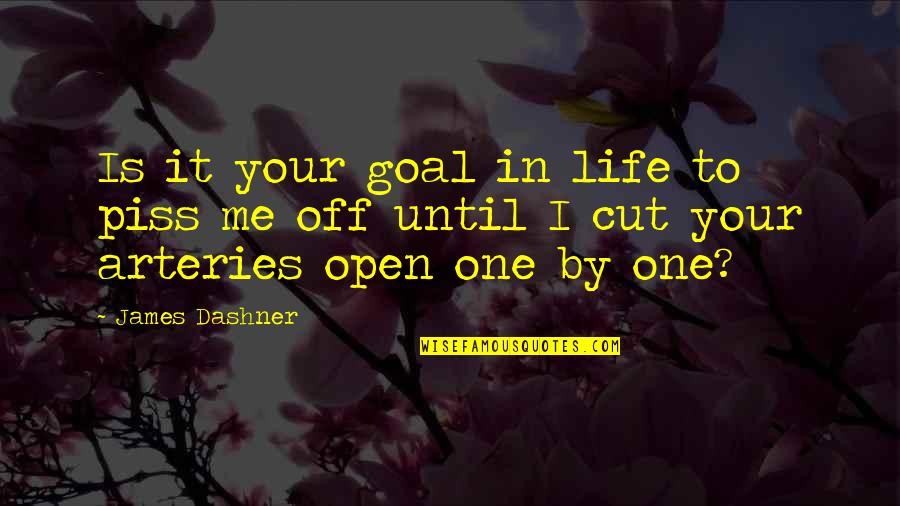 You Cut Me Out Of Your Life Quotes By James Dashner: Is it your goal in life to piss