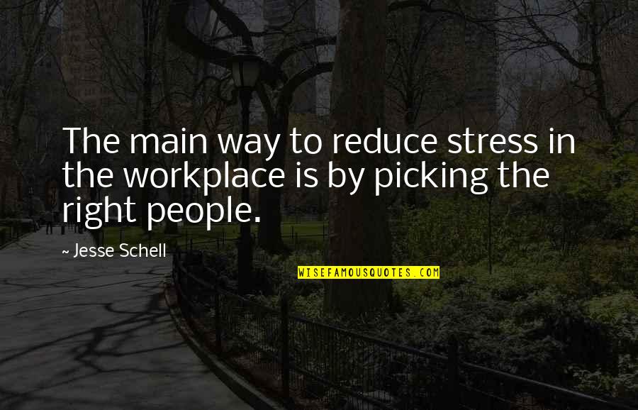 You Dont Need Alot Of Friends Quotes By Jesse Schell: The main way to reduce stress in the