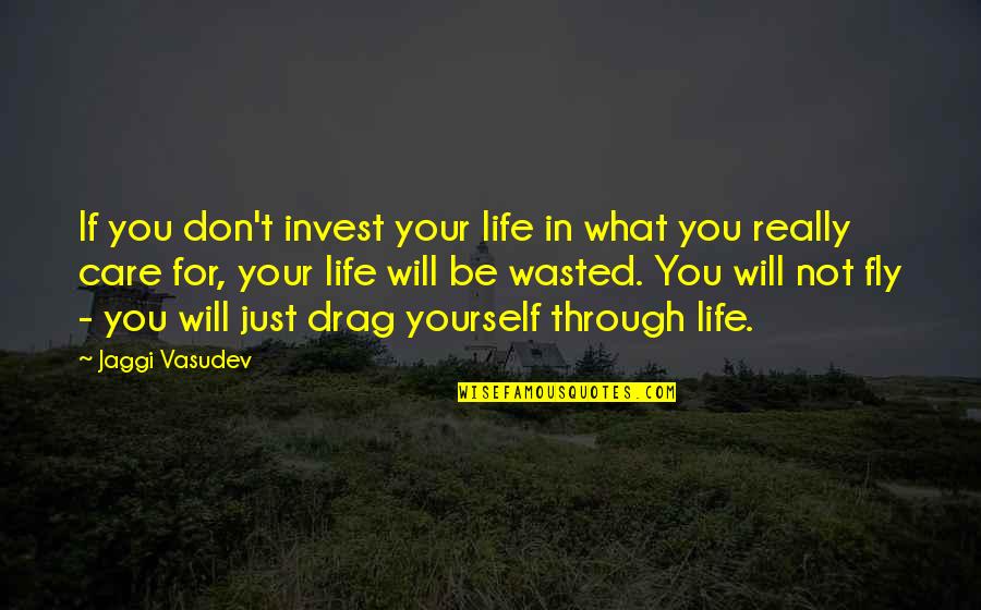 You Don't Really Care Quotes By Jaggi Vasudev: If you don't invest your life in what You Don't Really Care Quotes By Jaggi Vasudev: If you don't invest your life in what