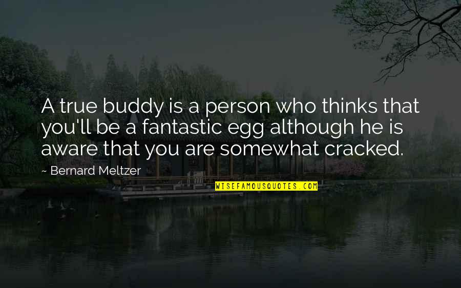 You Egg Quotes By Bernard Meltzer: A true buddy is a person who thinks You Egg Quotes By Bernard Meltzer: A true buddy is a person who thinks
