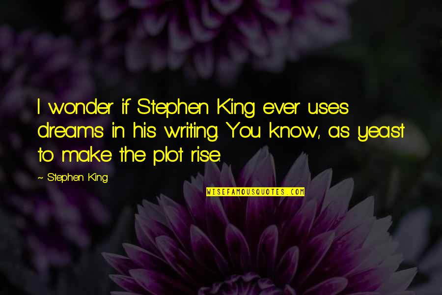 You Ever Wonder Quotes By Stephen King: I wonder if Stephen King ever uses dreams You Ever Wonder Quotes By Stephen King: I wonder if Stephen King ever uses dreams