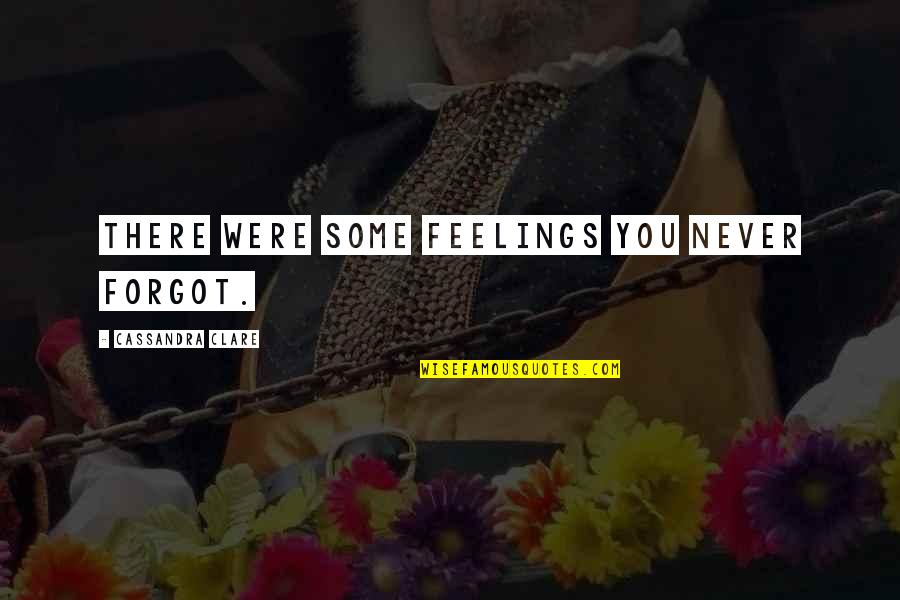 You Forgot Quotes By Cassandra Clare: There were some feelings you never forgot.