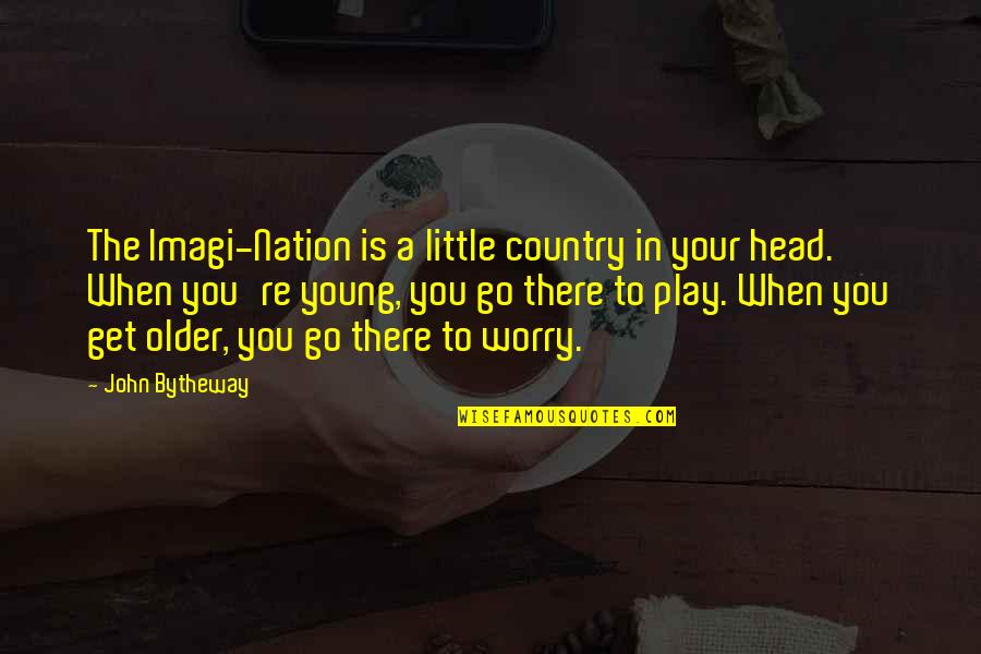 You Get Older Quotes By John Bytheway: The Imagi-Nation is a little country in your