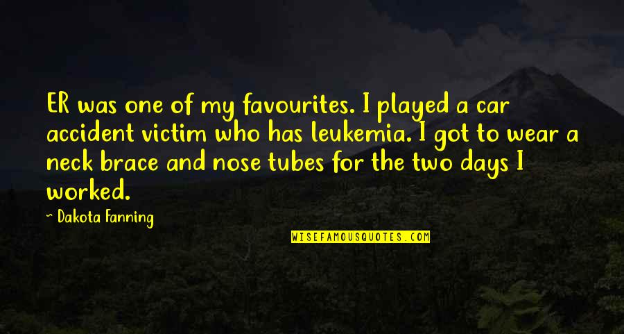 You Just Got Played Quotes By Dakota Fanning: ER was one of my favourites. I played