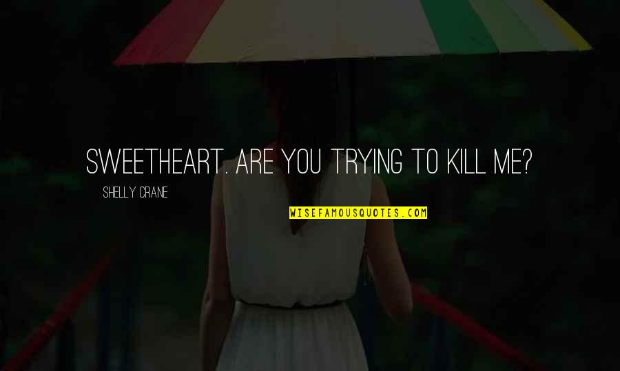 You Kill Me Quotes By Shelly Crane: Sweetheart. Are you trying to kill me?