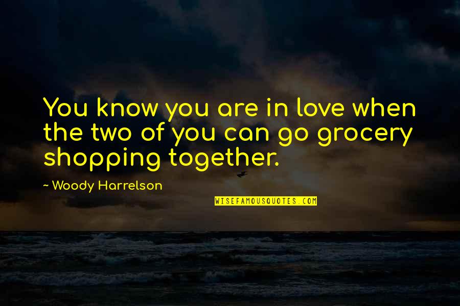 You Know You're In Love When Quotes By Woody Harrelson: You know you are in love when the