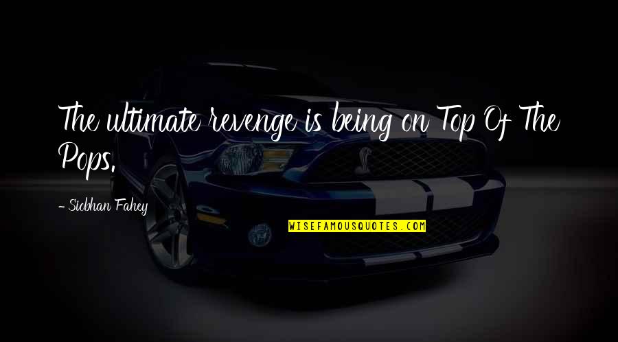 You Ll Be Safe Here Quotes By Siobhan Fahey: The ultimate revenge is being on Top Of
