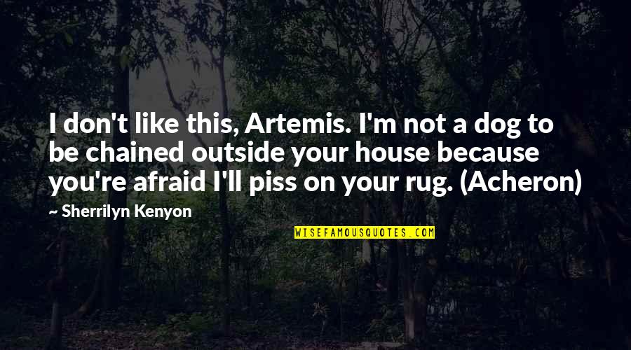You Ll Quotes By Sherrilyn Kenyon: I don't like this, Artemis. I'm not a