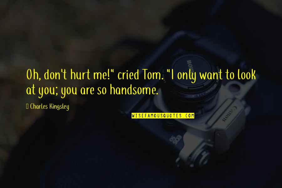 You Look Handsome Quotes By Charles Kingsley: Oh, don't hurt me!" cried Tom. "I only