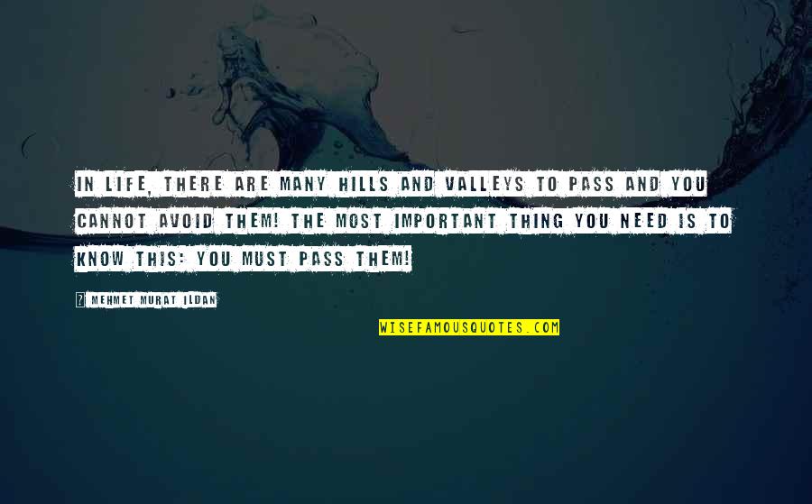You Must Do The Thing You Cannot Do Quotes By Mehmet Murat Ildan: In life, there are many hills and valleys You Must Do The Thing You Cannot Do Quotes By Mehmet Murat Ildan: In life, there are many hills and valleys