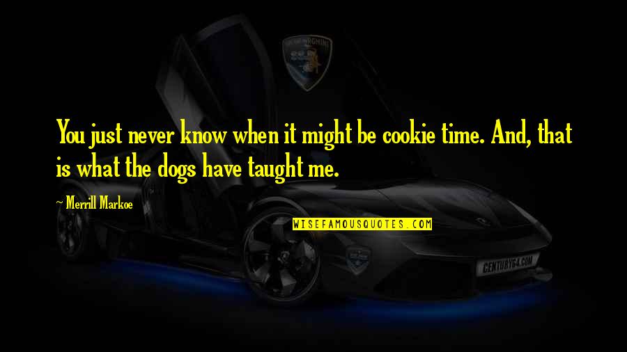 You Never Know What You Have Quotes By Merrill Markoe: You just never know when it might be