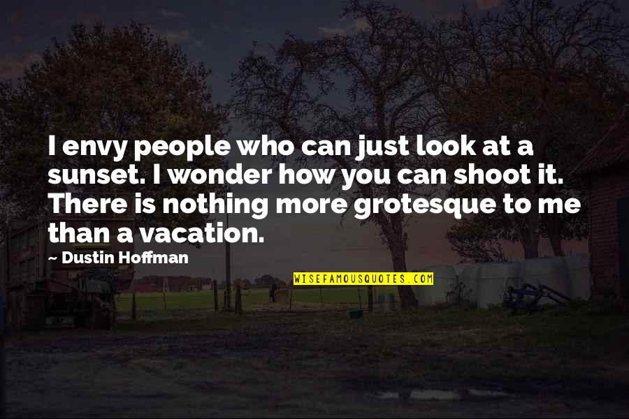 You Nothing To Me Quotes By Dustin Hoffman: I envy people who can just look at