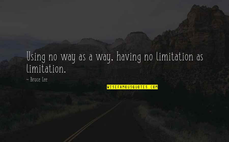 You Really Didnt Care Quotes By Bruce Lee: Using no way as a way, having no