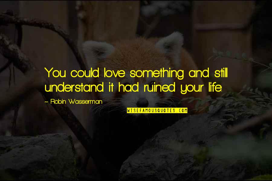 You Ruined Your Life Quotes By Robin Wasserman: You could love something and still understand it