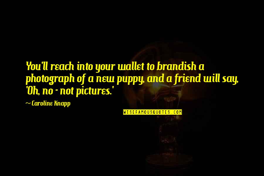 You Say You're A Friend Quotes By Caroline Knapp: You'll reach into your wallet to brandish a