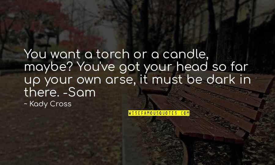 You So Far Quotes By Kady Cross: You want a torch or a candle, maybe? You So Far Quotes By Kady Cross: You want a torch or a candle, maybe?