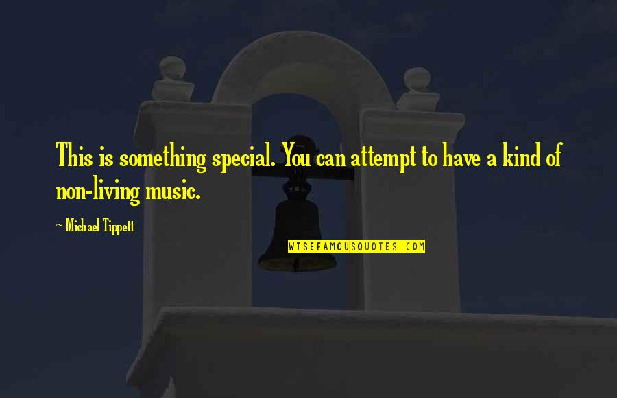You Something Special Quotes By Michael Tippett: This is something special. You can attempt to