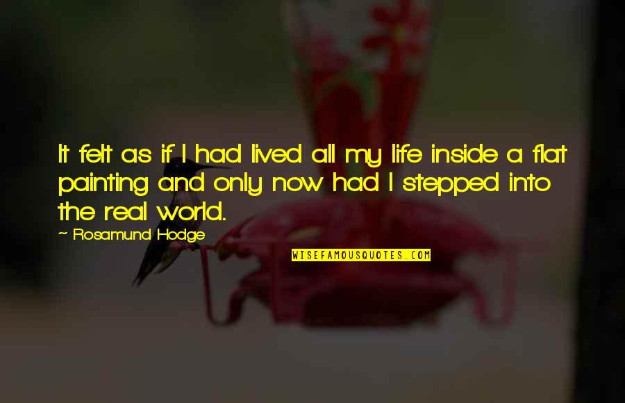 You Stepped Into My Life Quotes By Rosamund Hodge: It felt as if I had lived all