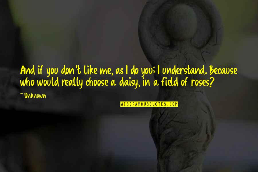 You Understand Me Quotes By Unknown: And if you don't like me, as I