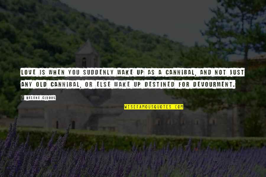 You Wake Up Quotes By Helene Cixous: Love is when you suddenly wake up as You Wake Up Quotes By Helene Cixous: Love is when you suddenly wake up as
