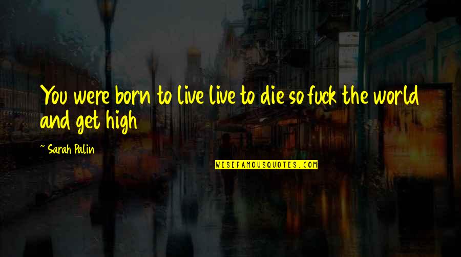 You Were Born To Die Quotes By Sarah Palin: You were born to live live to die