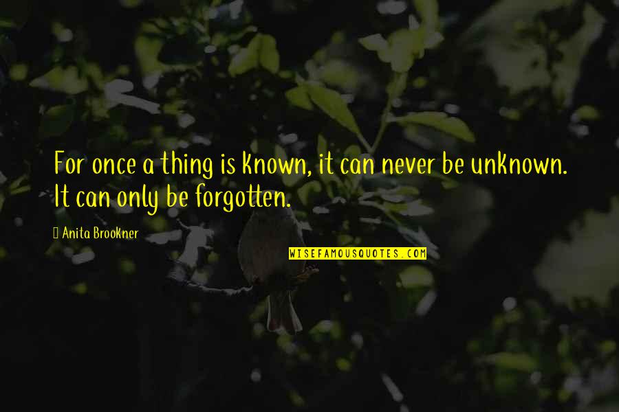 You Wish Jellyfish Other Quotes By Anita Brookner: For once a thing is known, it can