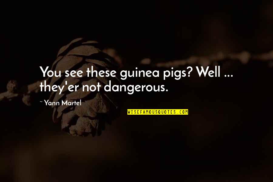 You'er Quotes By Yann Martel: You see these guinea pigs? Well ... they'er
