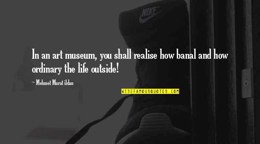 You'll Realise Quotes By Mehmet Murat Ildan: In an art museum, you shall realise how