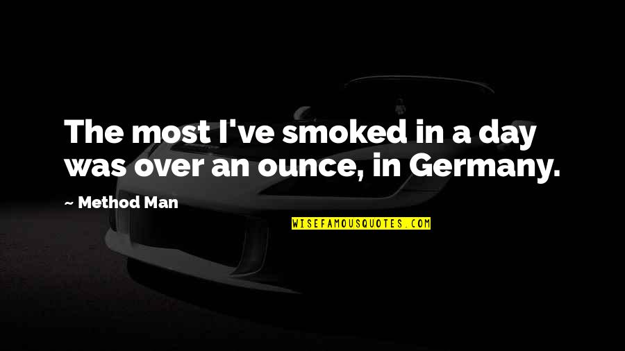 Young Goodman Brown Loss Of Innocence Quotes By Method Man: The most I've smoked in a day was