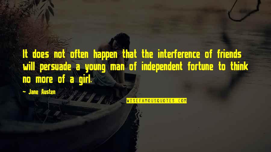 Young Jane Austen Quotes By Jane Austen: It does not often happen that the interference