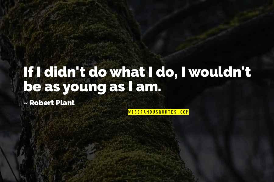 Young Quotes By Robert Plant: If I didn't do what I do, I