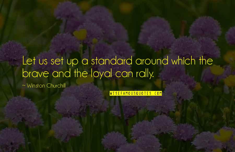 Your Bad Boss Quotes By Winston Churchill: Let us set up a standard around which