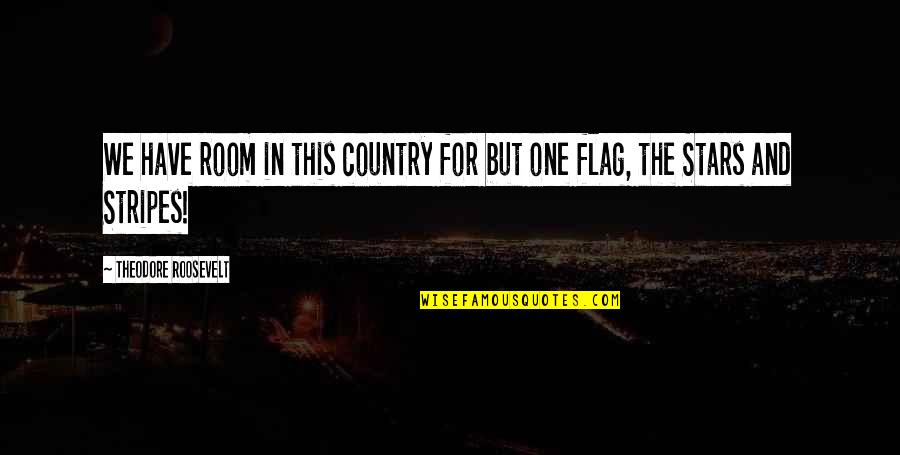 Your Country Flag Quotes By Theodore Roosevelt: We have room in this country for but Your Country Flag Quotes By Theodore Roosevelt: We have room in this country for but