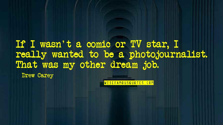 Your Dream Job Quotes By Drew Carey: If I wasn't a comic or TV star,
