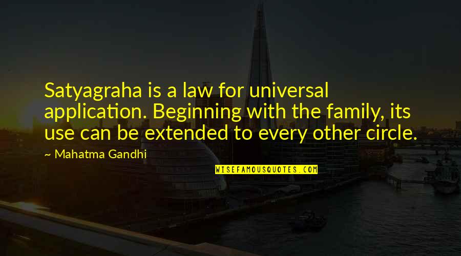 Your Extended Family Quotes By Mahatma Gandhi: Satyagraha is a law for universal application. Beginning Your Extended Family Quotes By Mahatma Gandhi: Satyagraha is a law for universal application. Beginning