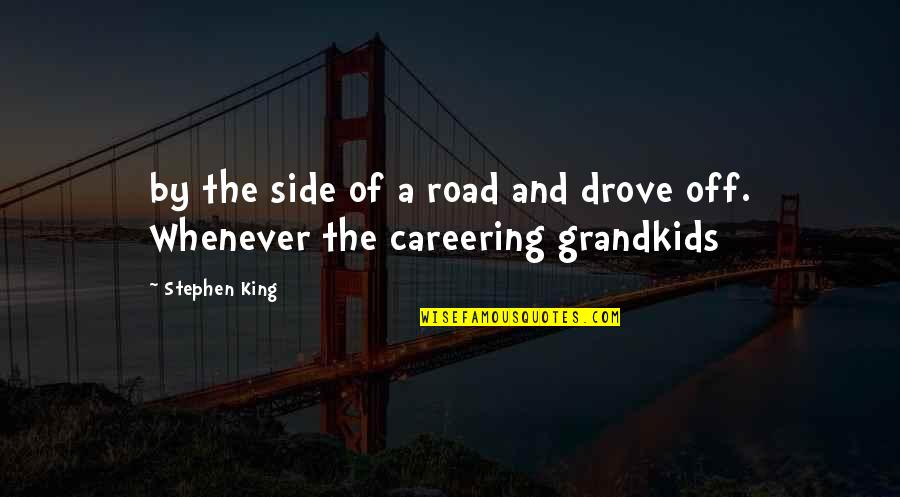 Your Grandkids Quotes By Stephen King: by the side of a road and drove
