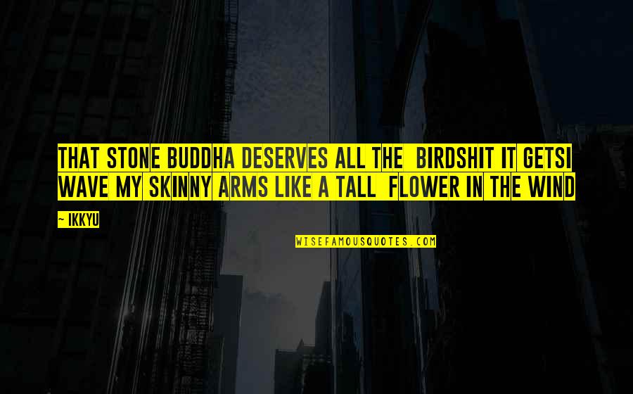 Your Guy Crush Quotes By Ikkyu: That stone Buddha deserves all the birdshit it Your Guy Crush Quotes By Ikkyu: That stone Buddha deserves all the birdshit it
