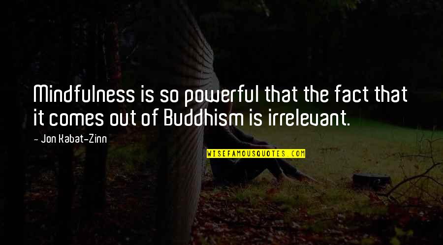 Your Irrelevant Quotes By Jon Kabat-Zinn: Mindfulness is so powerful that the fact that Your Irrelevant Quotes By Jon Kabat-Zinn: Mindfulness is so powerful that the fact that