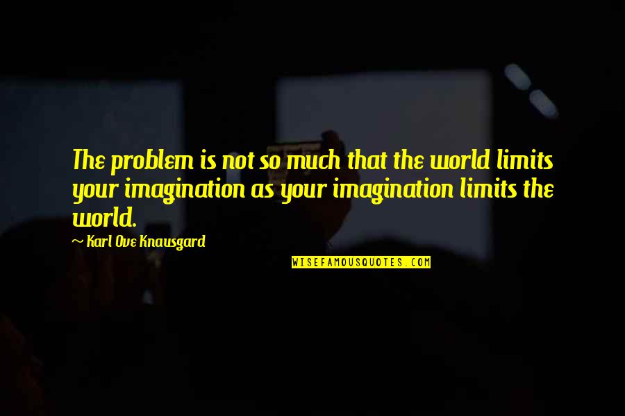 Your Limits Quotes By Karl Ove Knausgard: The problem is not so much that the