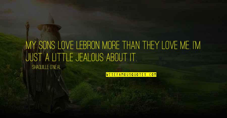 Your Little Son Quotes By Shaquille O'Neal: My sons love LeBron more than they love