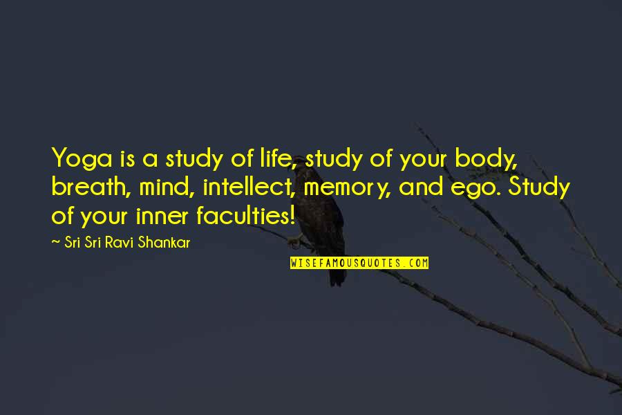 Your Memories Quotes By Sri Sri Ravi Shankar: Yoga is a study of life, study of Your Memories Quotes By Sri Sri Ravi Shankar: Yoga is a study of life, study of